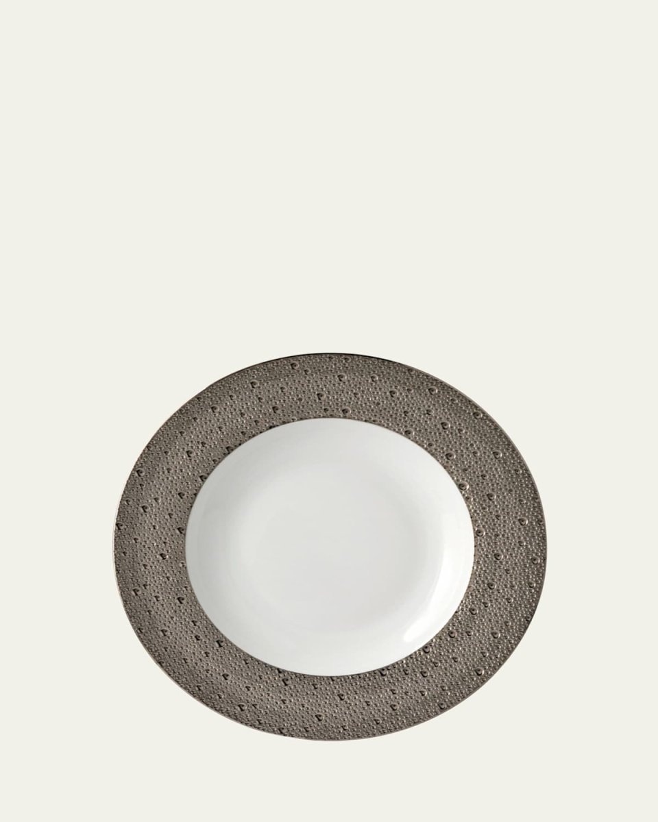 Ecume Platinum Rim Soup Plate, 11.6"